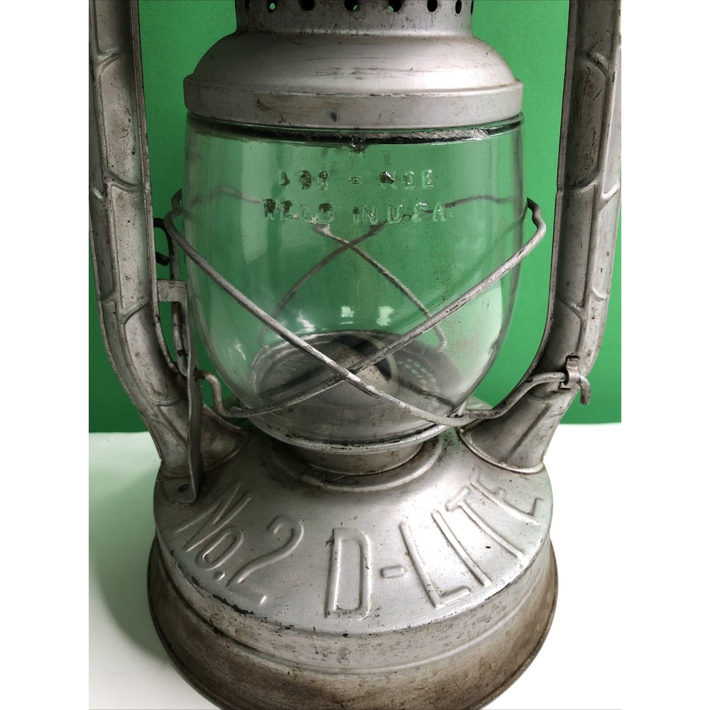 Antique Dietz D-Lite No. 2 Railroad Lantern Train Lamp Kerosene Oil Made In USA