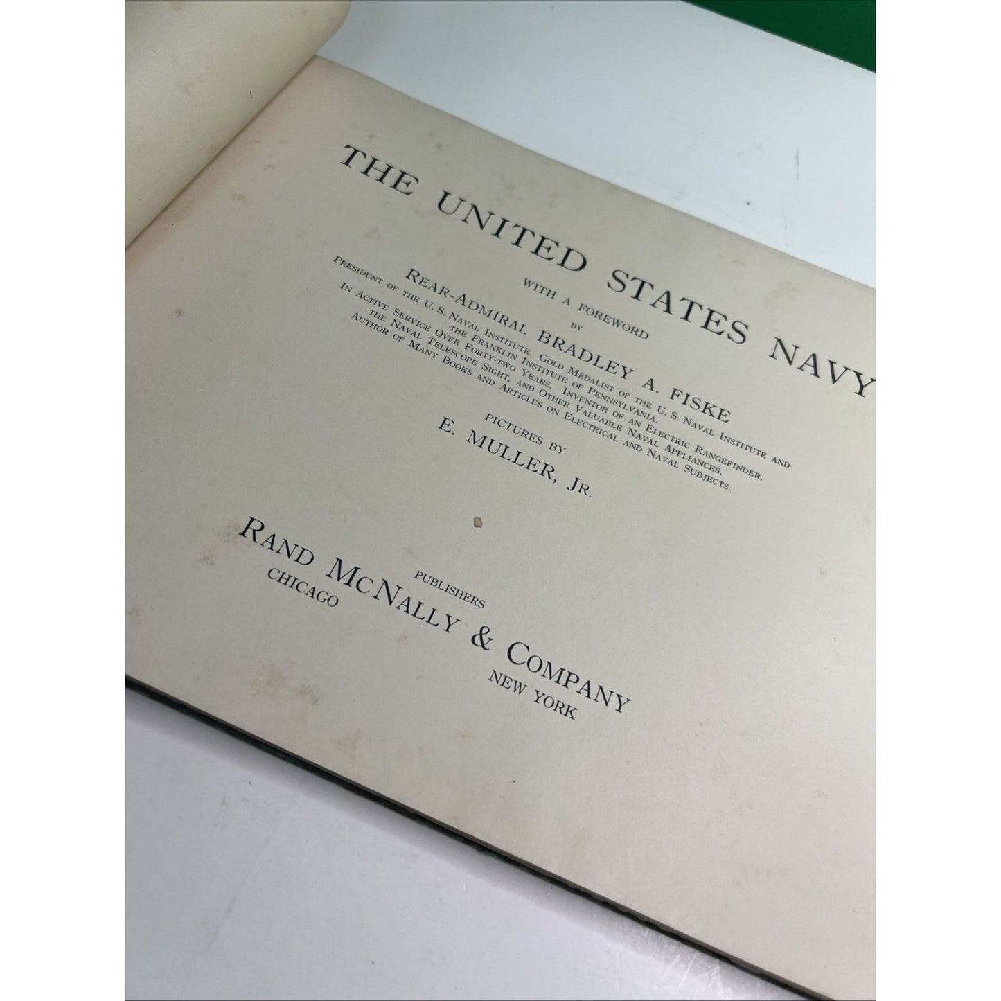 1917 THE U.S. NAVY Ships Pictured By E. MULLER, JR Photos U.S.S. Alabama Mobile
