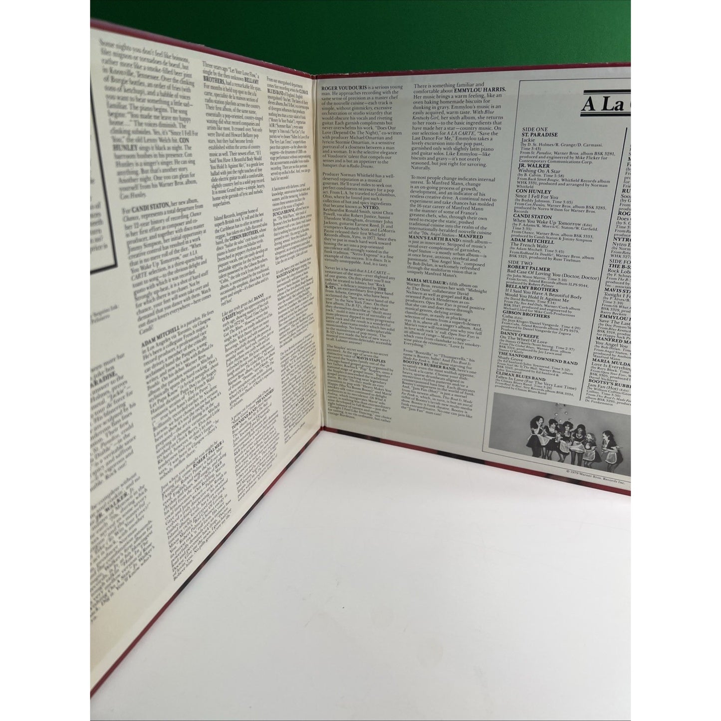 A La Carte 1979 Warner PROMO 2 LP B-52's Robert Palmer Mavis Staples GATEFOLD