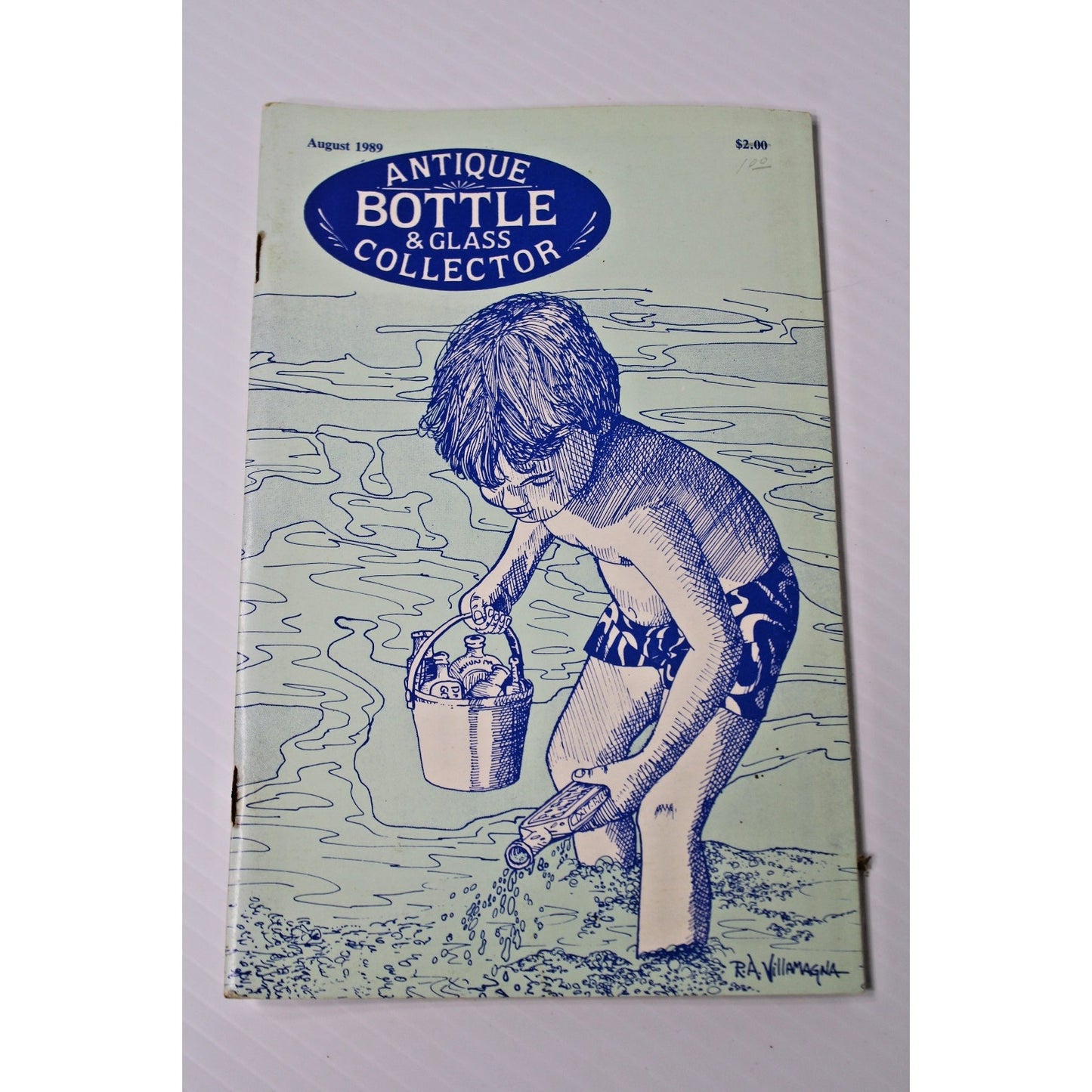 Lot of 8 Issues "Antique Bottle & Glass Collector" from 1989