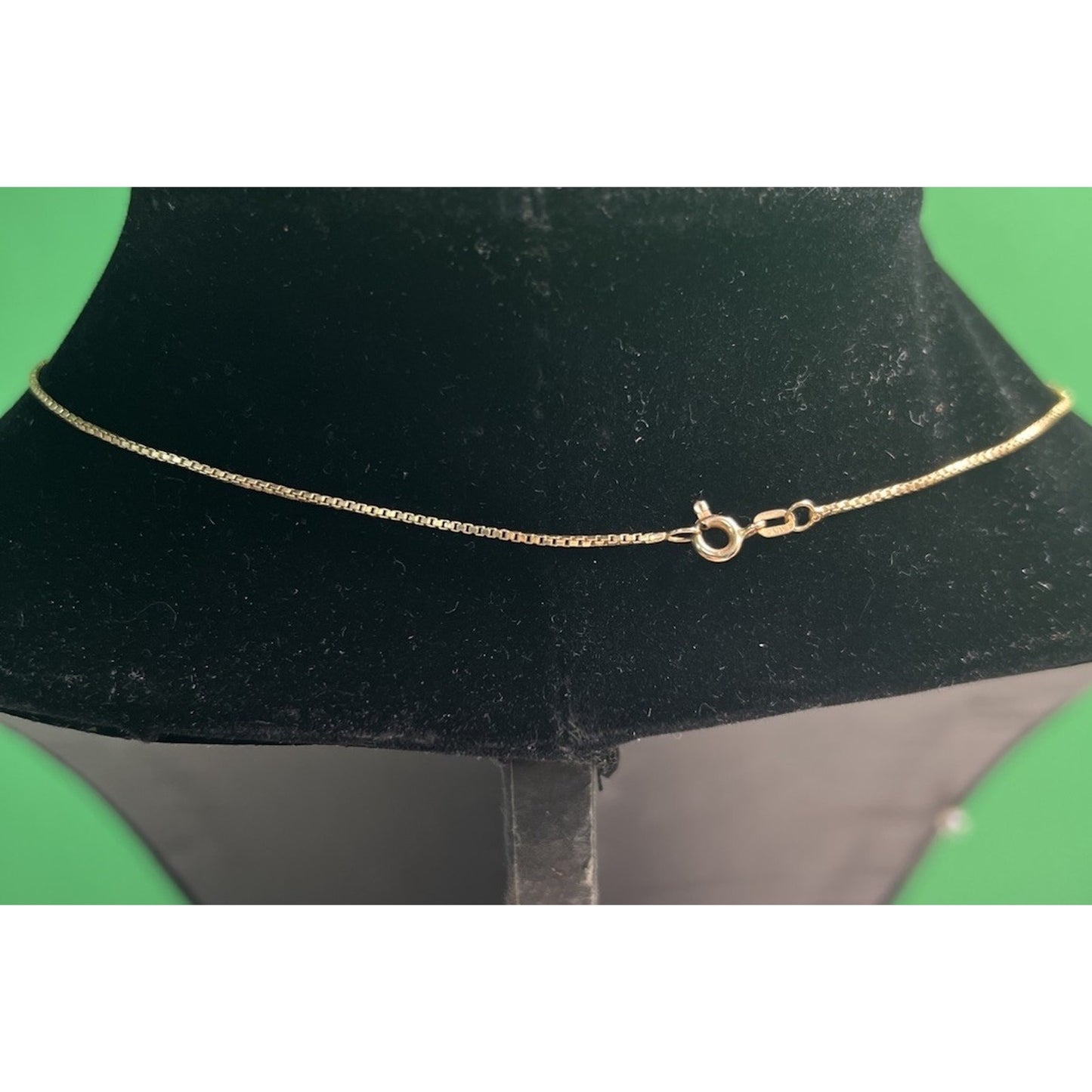 Vintage 14K Yellow Gold 19” Box Chain With Gold & Pearl Pendant