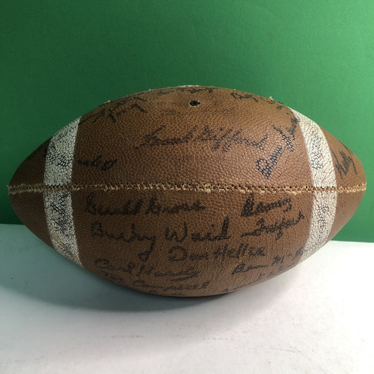1960 Era Signed Football Auburn Alabama University AL NFL Drafts Super Bowl