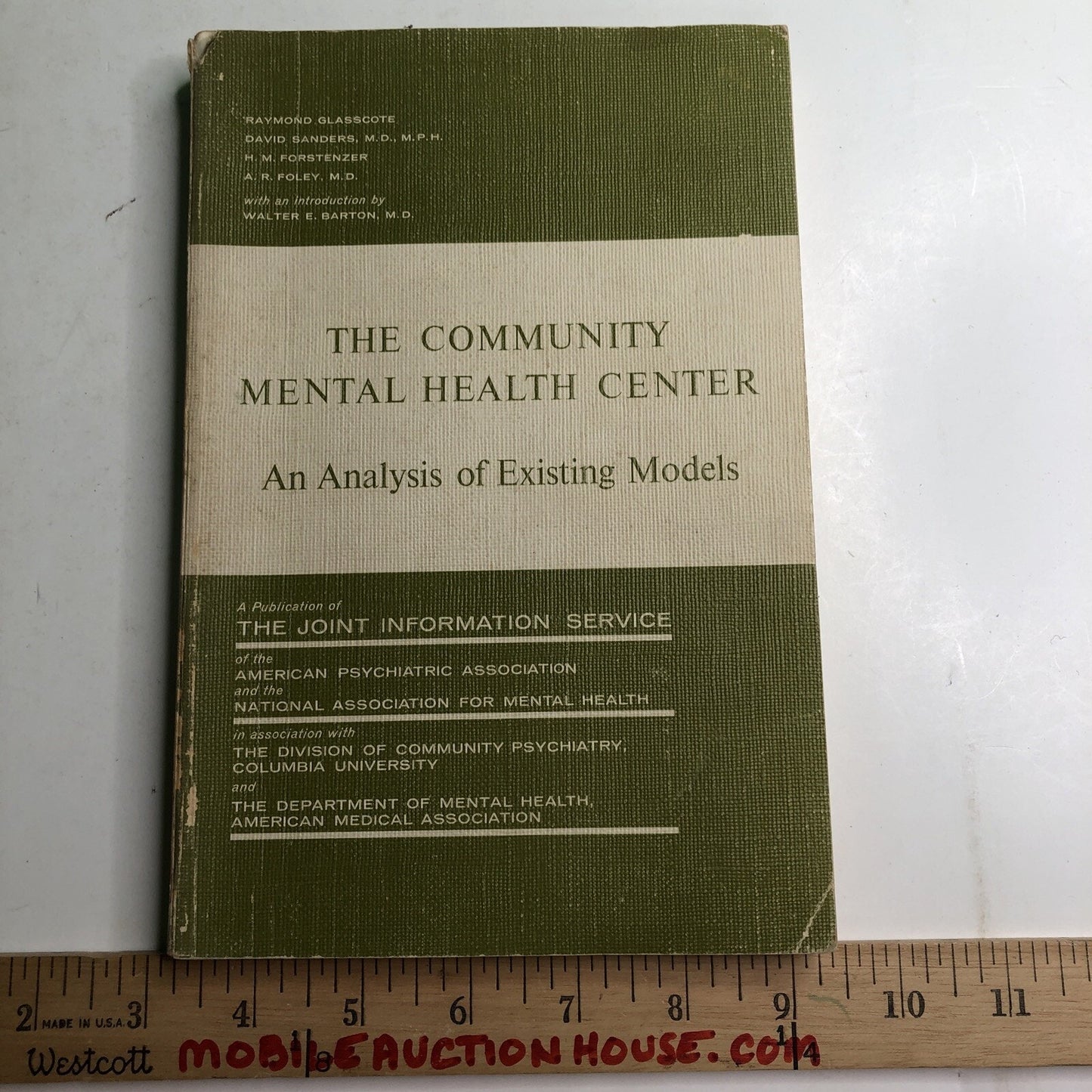 1964 The Community Mental Health Center An Analysis Of Existing Models PB