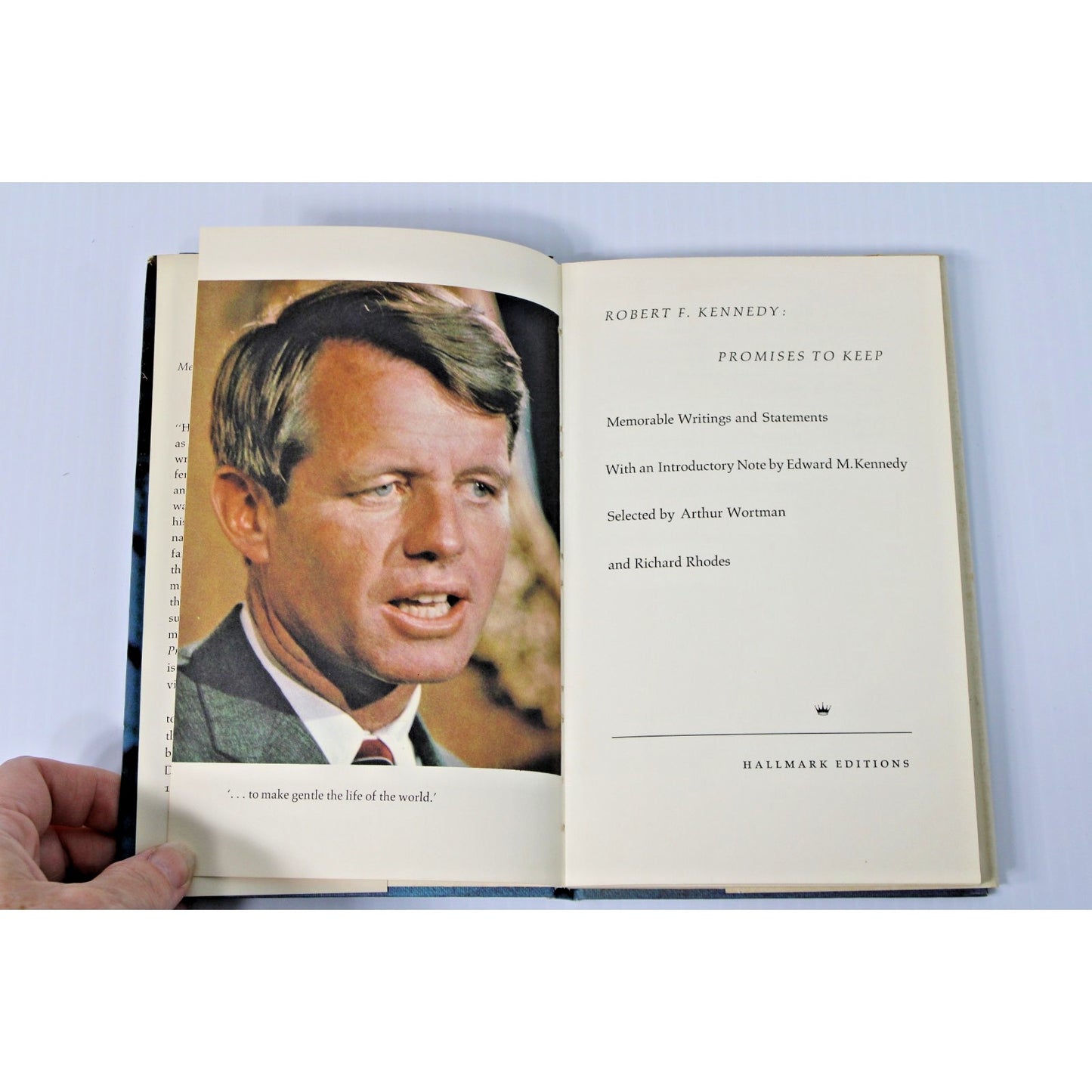 Robert F. Kennedy: Promises to Keep, 1969, First Edition First Printing, HC/ DJ