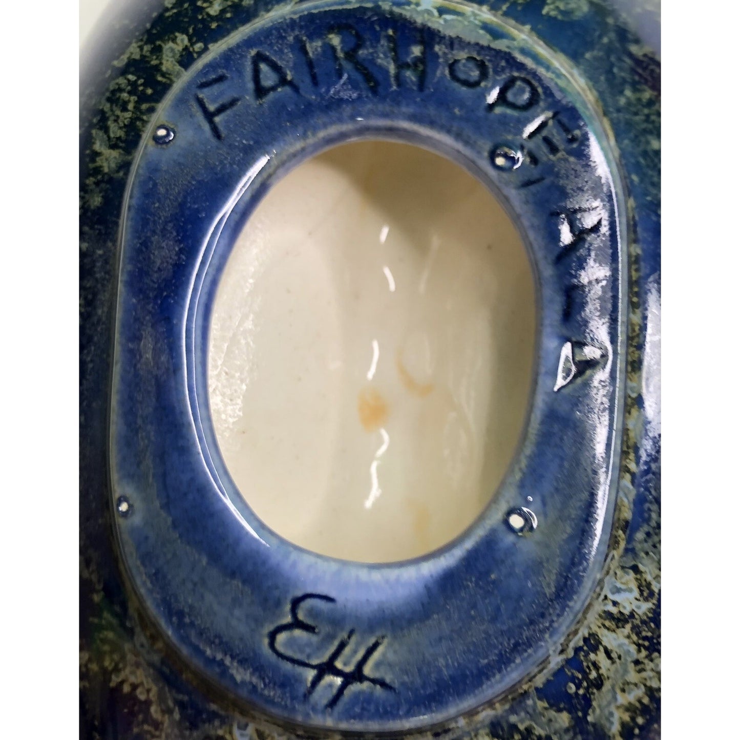 Rare Vintage Pinewood Pottery ASHTRAY By EDITH HARWELL Fairhope AL Alabama Smoke