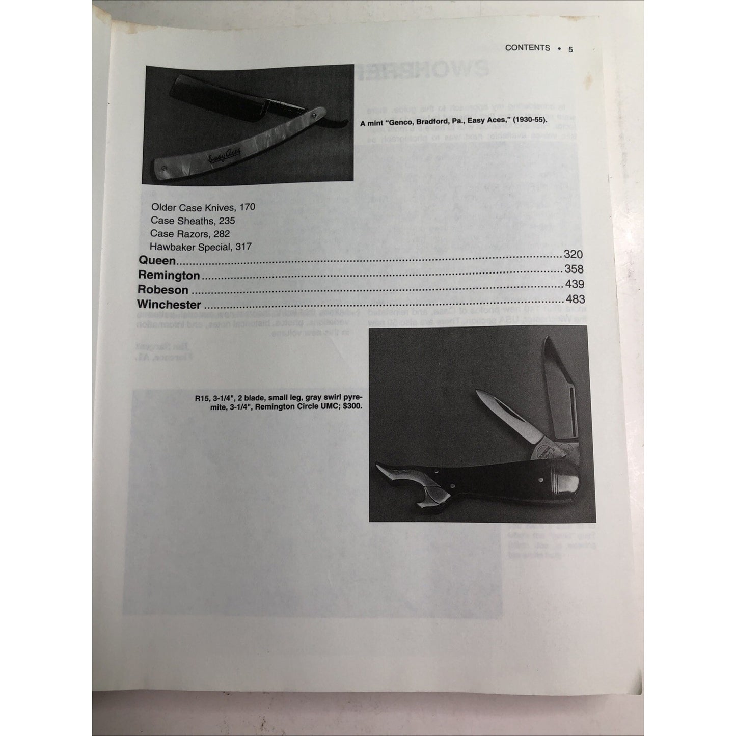 American Premium Guide to Knives & Razors ID Value Guide Jim Sargent 5th Edition