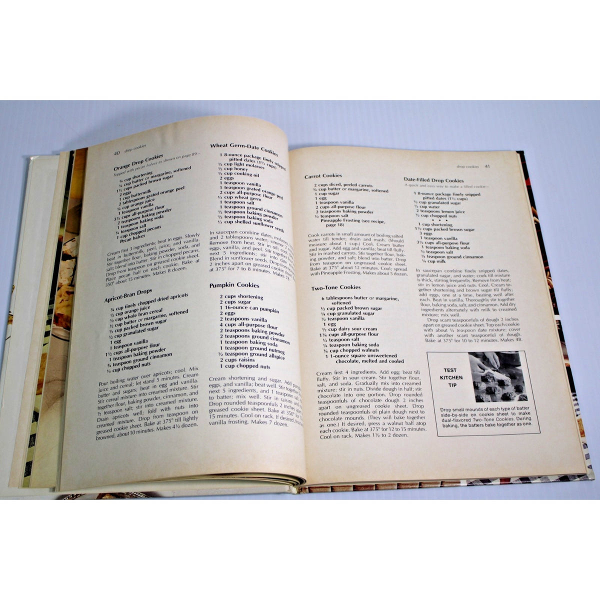 Vintage 1975 Better Homes and Gardens Homemade Cookies Cook Book Hardcover Retro