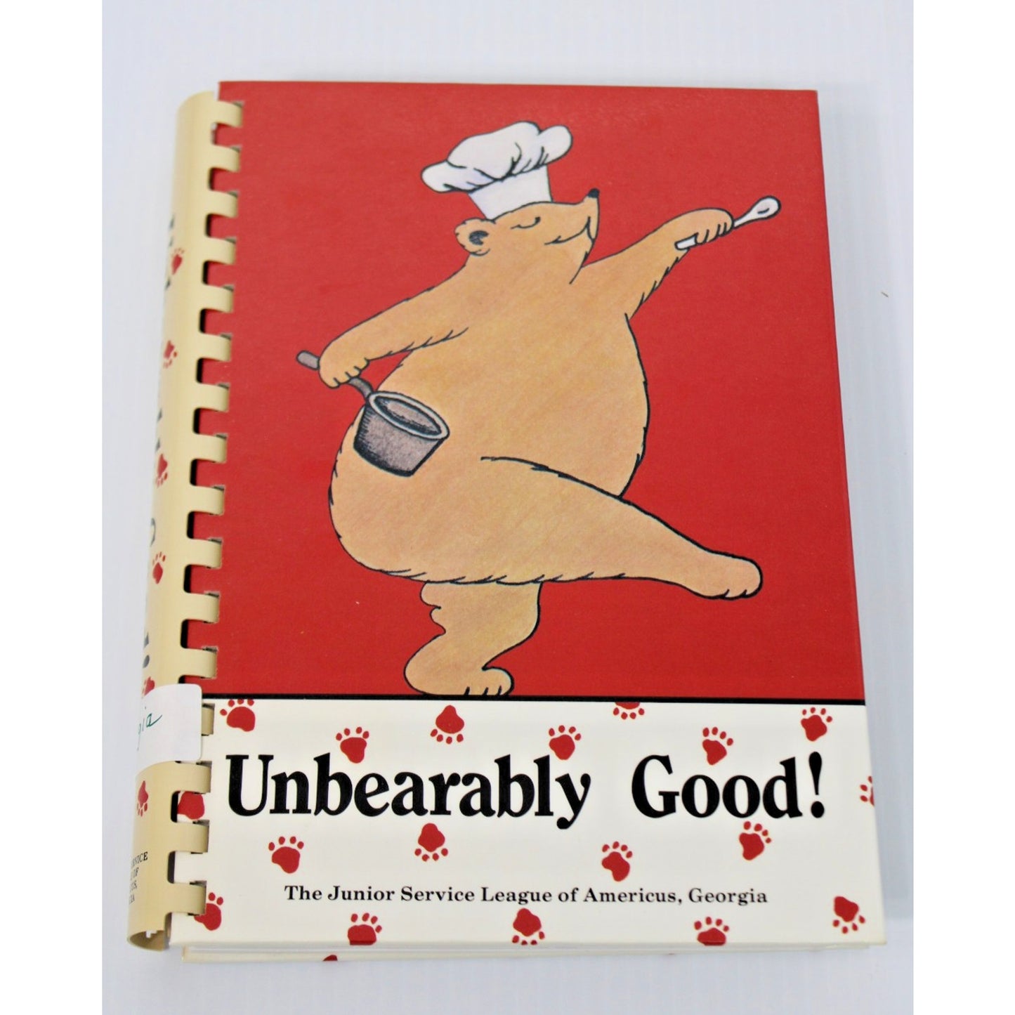 Unbearably Good! Cookbook, Americus Georgia Junior Service League, 1987