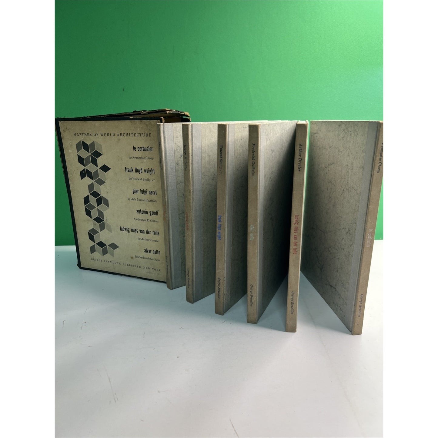 1960 MASTERS OF WORLD ARCHITECTURE 6 Volume Box Set Slipcase George Braziller