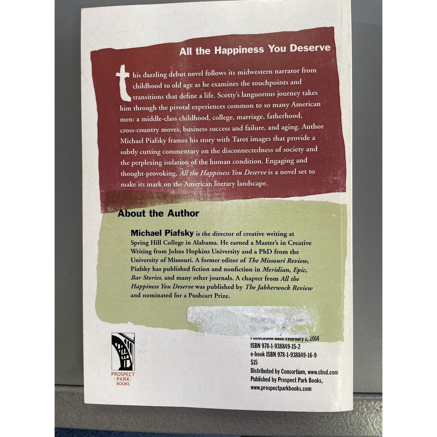 ALL THE HAPPINESS YOU DESERVE By Michael Piafsky Signed By Author PB 2014
