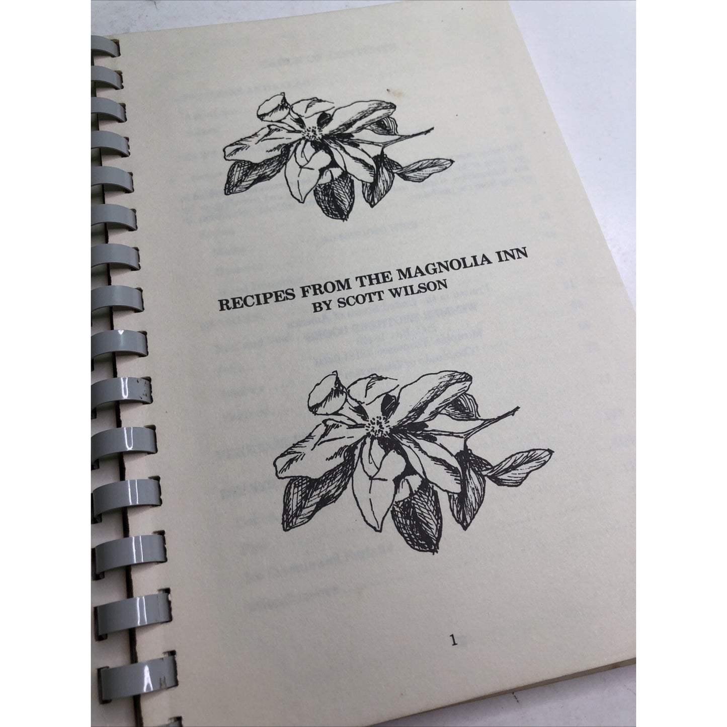 Dining Under the Magnolia - The Magnolia Inn Cookbook - by Scott Wilson - 1984