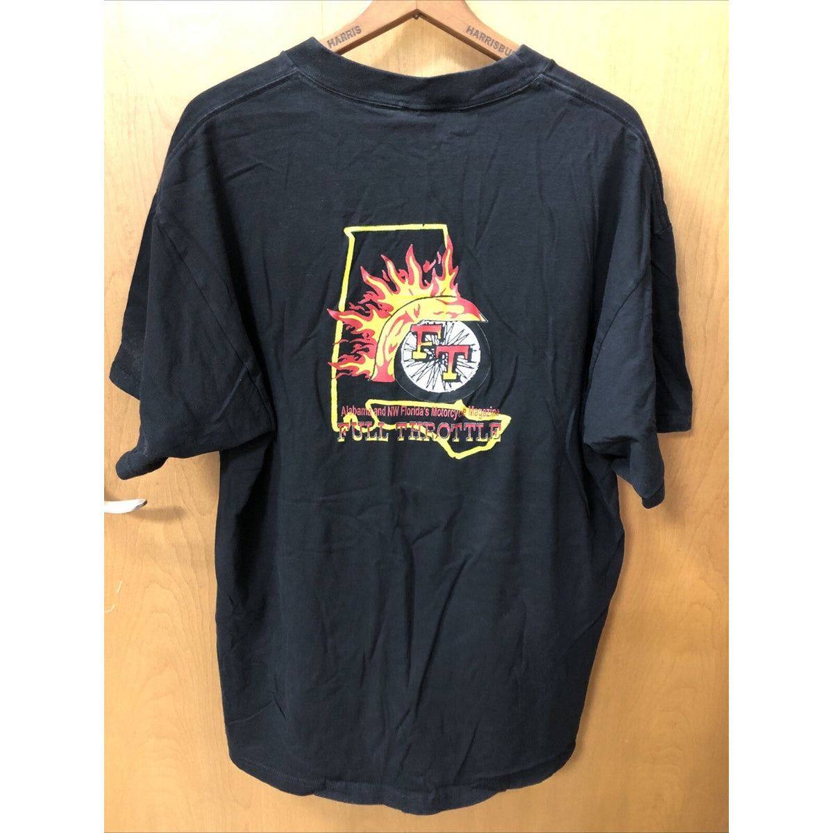 Vintage Full Throttle Motorcycle Magazine Tshirt Alabama Florida XL