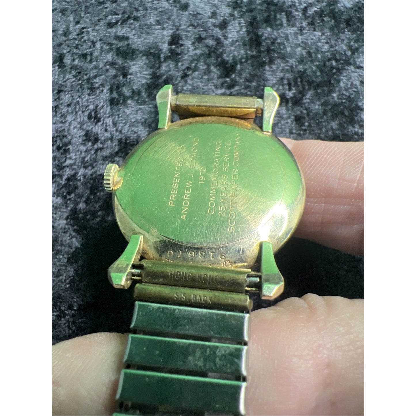 10 KT Gold HAMILTON MASTERPIECE WATCH Award Scott Paper Co For Parts Not Working