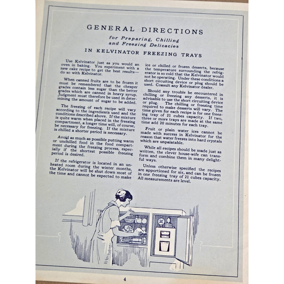 Rare 1925 Kelvinator Book of Delicacies Vintage Refrigerator Recipe Booklet