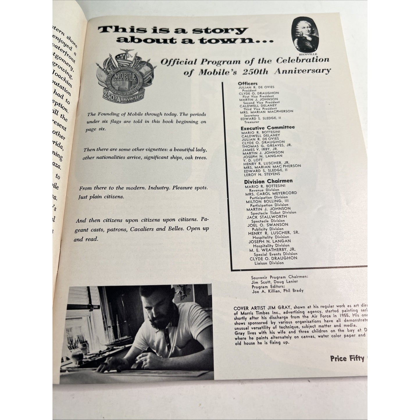 1961 Official Program of the 250th Anniversary Celebration of Mobile Alabama