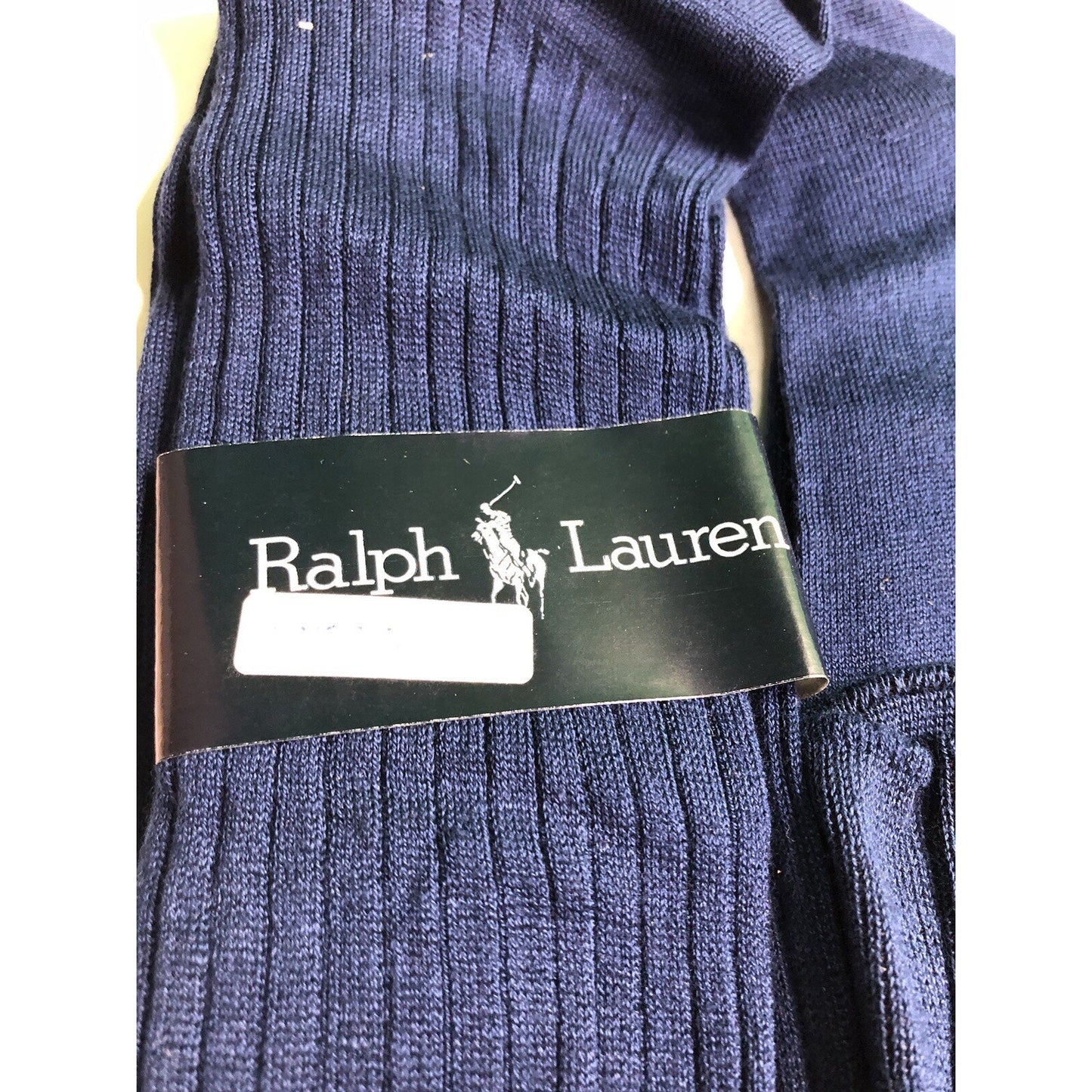 Vintage Polo Ralph Lauren SOCKS 6 PAIR 10.5 Navy Style No. 7100 Boxed Set