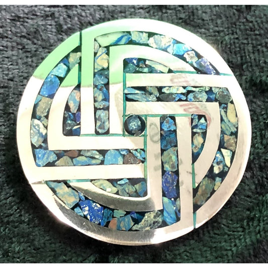 Vintage Sterling Silver .925 Mexico Brooch Or Pendant Marked