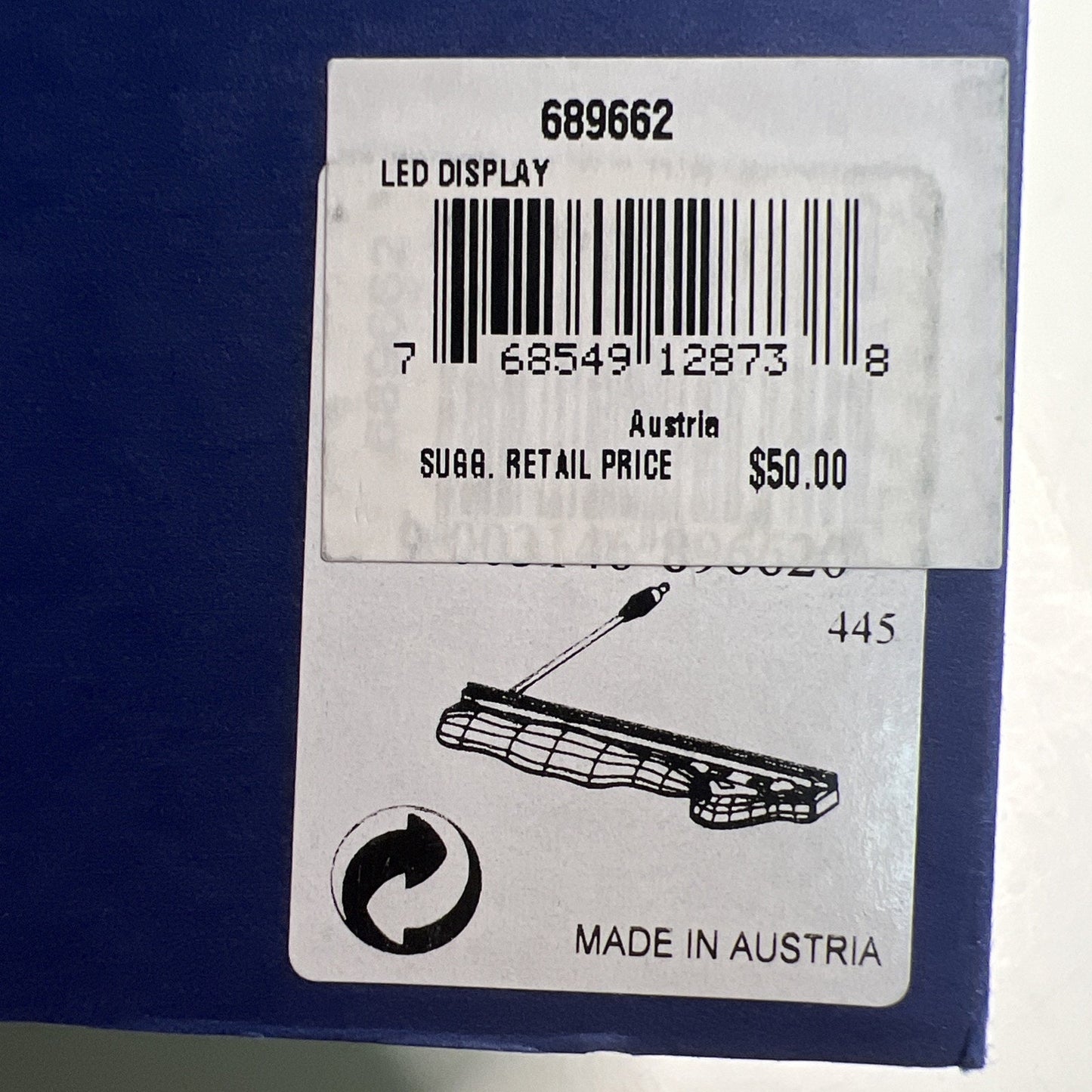 Swarovski Crystal: 689662 Illuminated LED Display Stand NIB Wonders Of The Sea