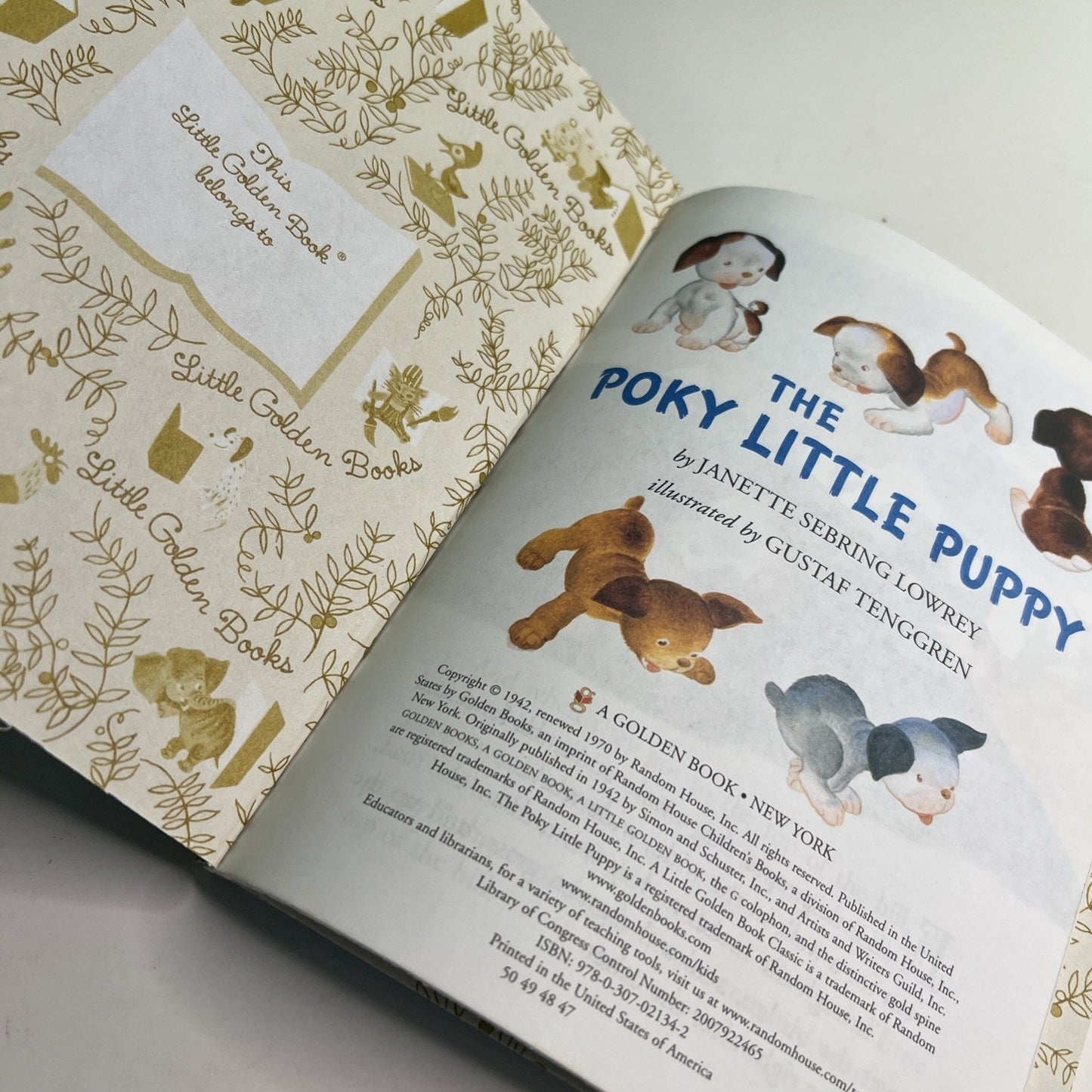 A Little Golden Book The Poky Little Puppy by Janette Sebring Lowrey (Hardcover)