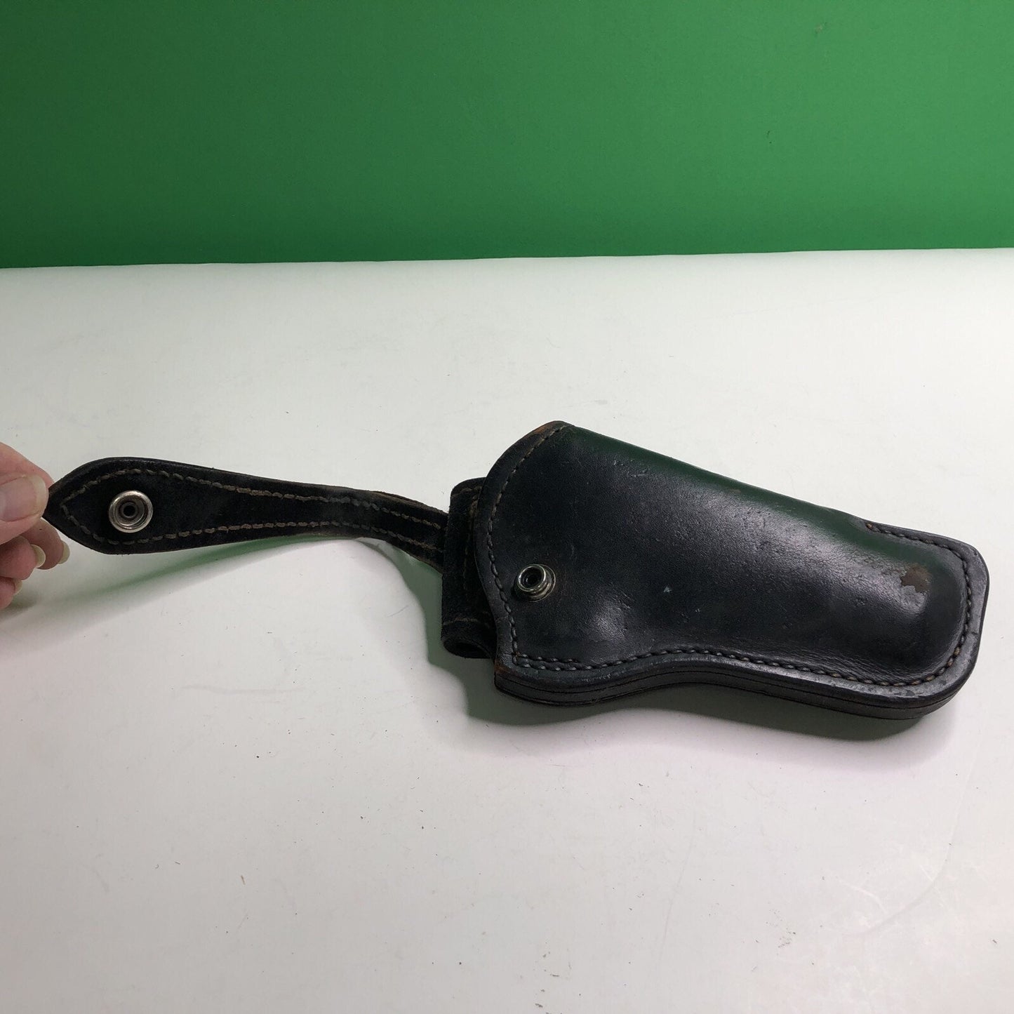 Vintage Bucheimer Black Leather Gun Holster B2604 Adjustable