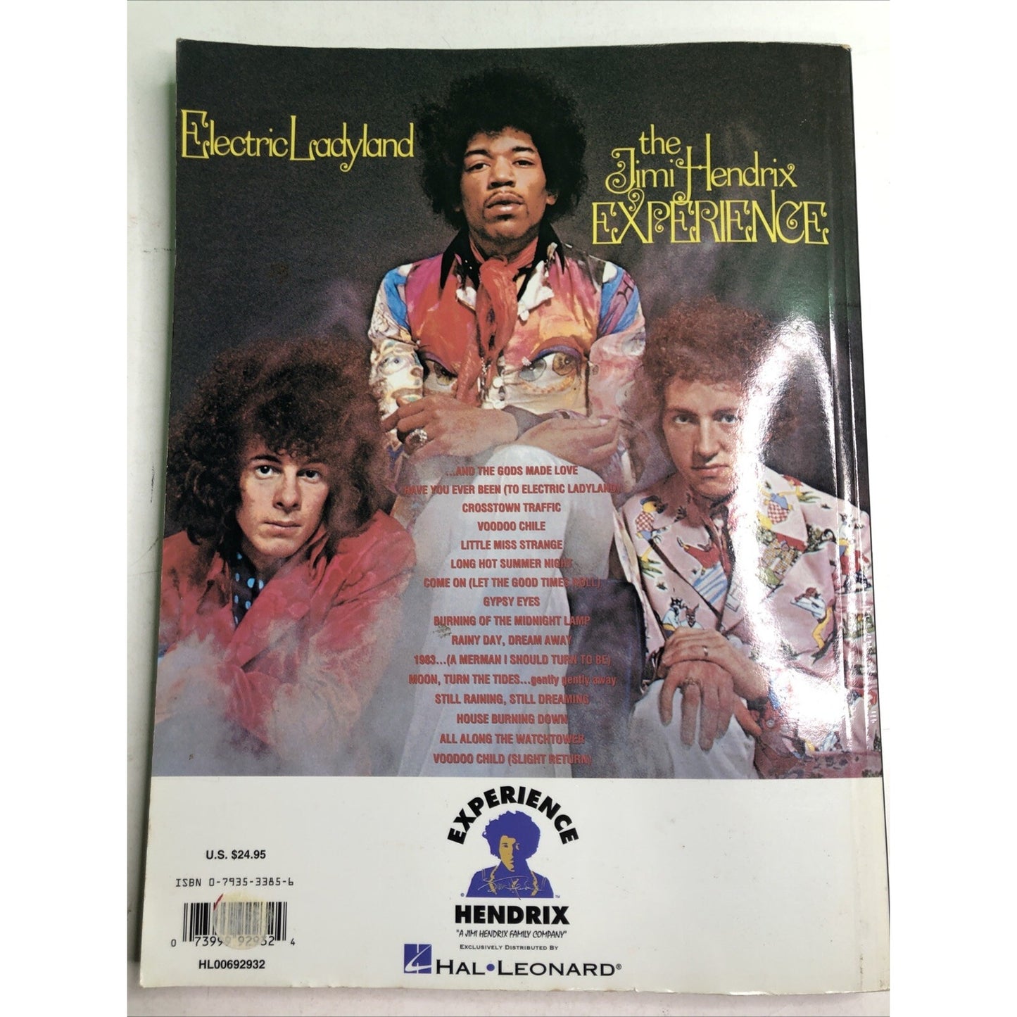 Jimi Hendrix Experience Electric Ladyland Band Score Song Book 1998 Guitar