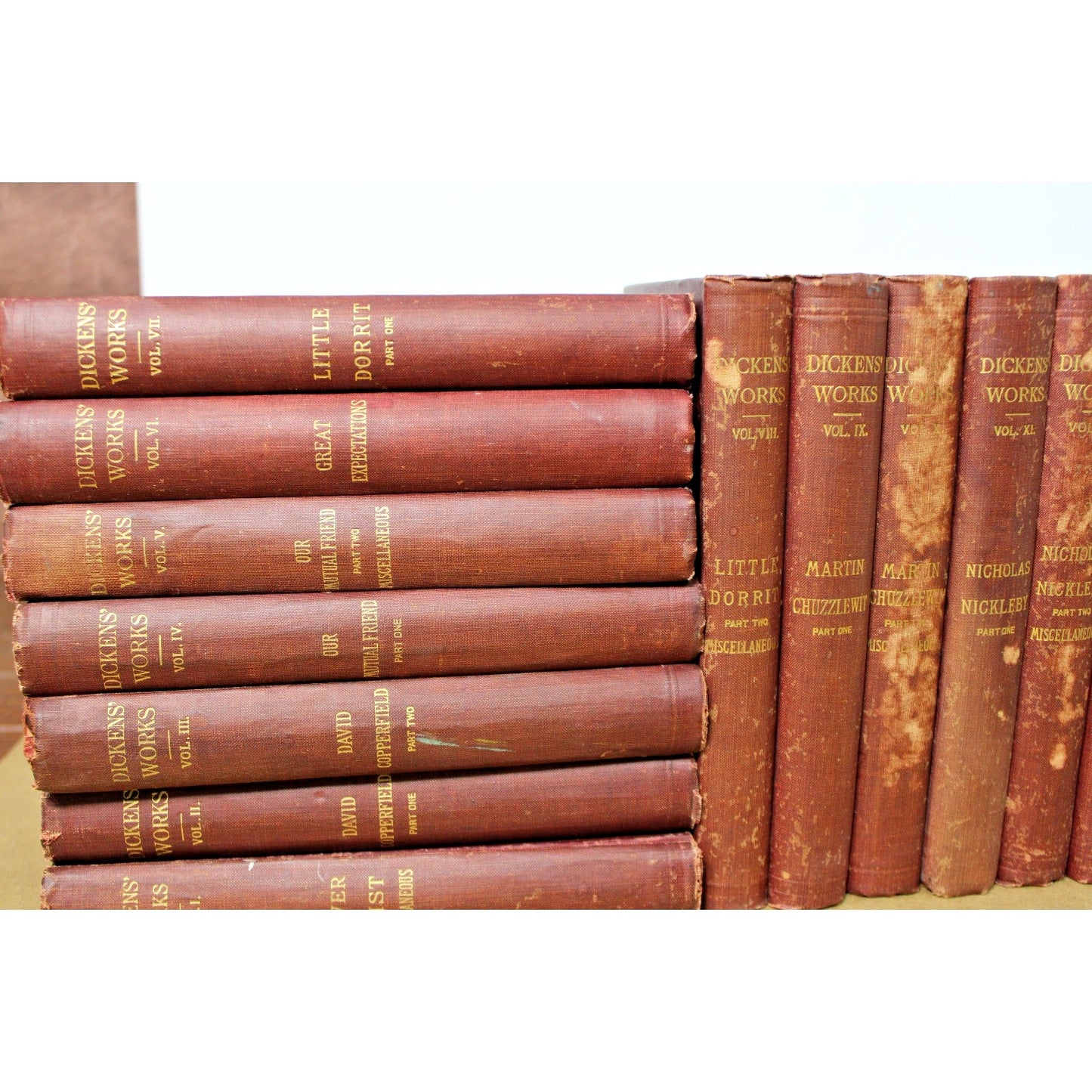 30 Volume "The Works of Charles Dickens" Complete Antique Set, 1900-01 Collier