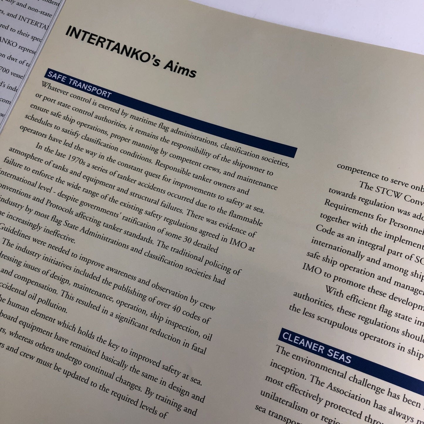 1970 1995 INTERTANKO 25th Anniversary Book Independent Tankers Maritime HC DJ