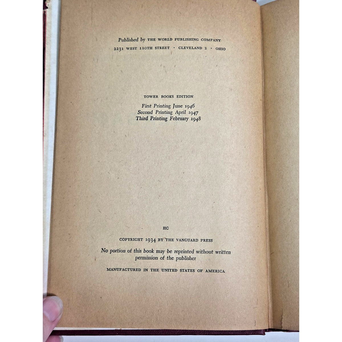 Alabam' by Donald Henderson Clarke 1948 Tower Books Hardcover Dust Jacket