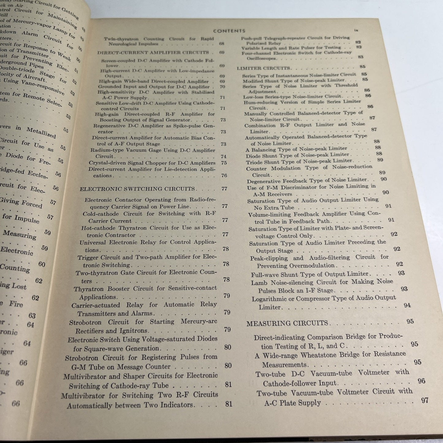 Vintage Handbook of Industrial Electronic Circuits Marcus & Zeluff 1948 1st Ed
