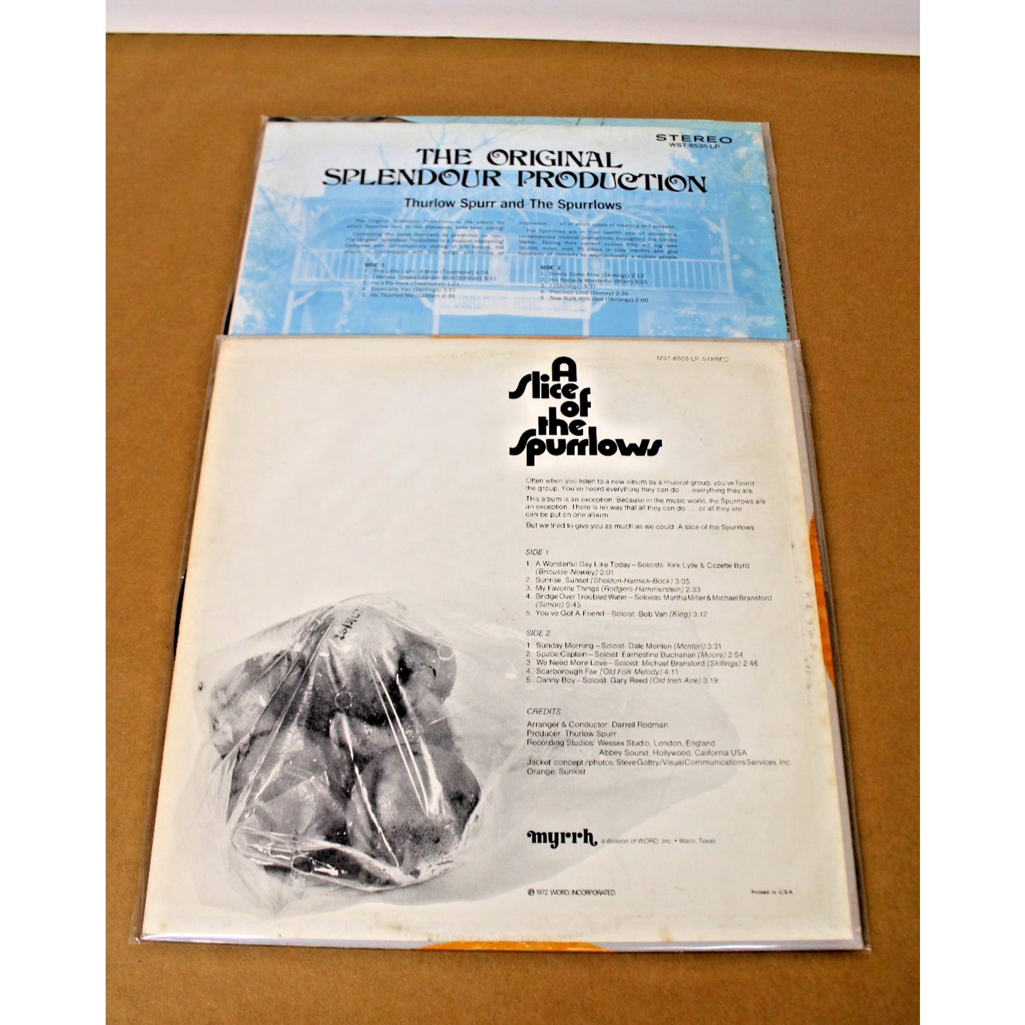 The Spurrlows- Contemporary Chrisian Music (CCM) Pioneers, 2 LP lot, 1960s