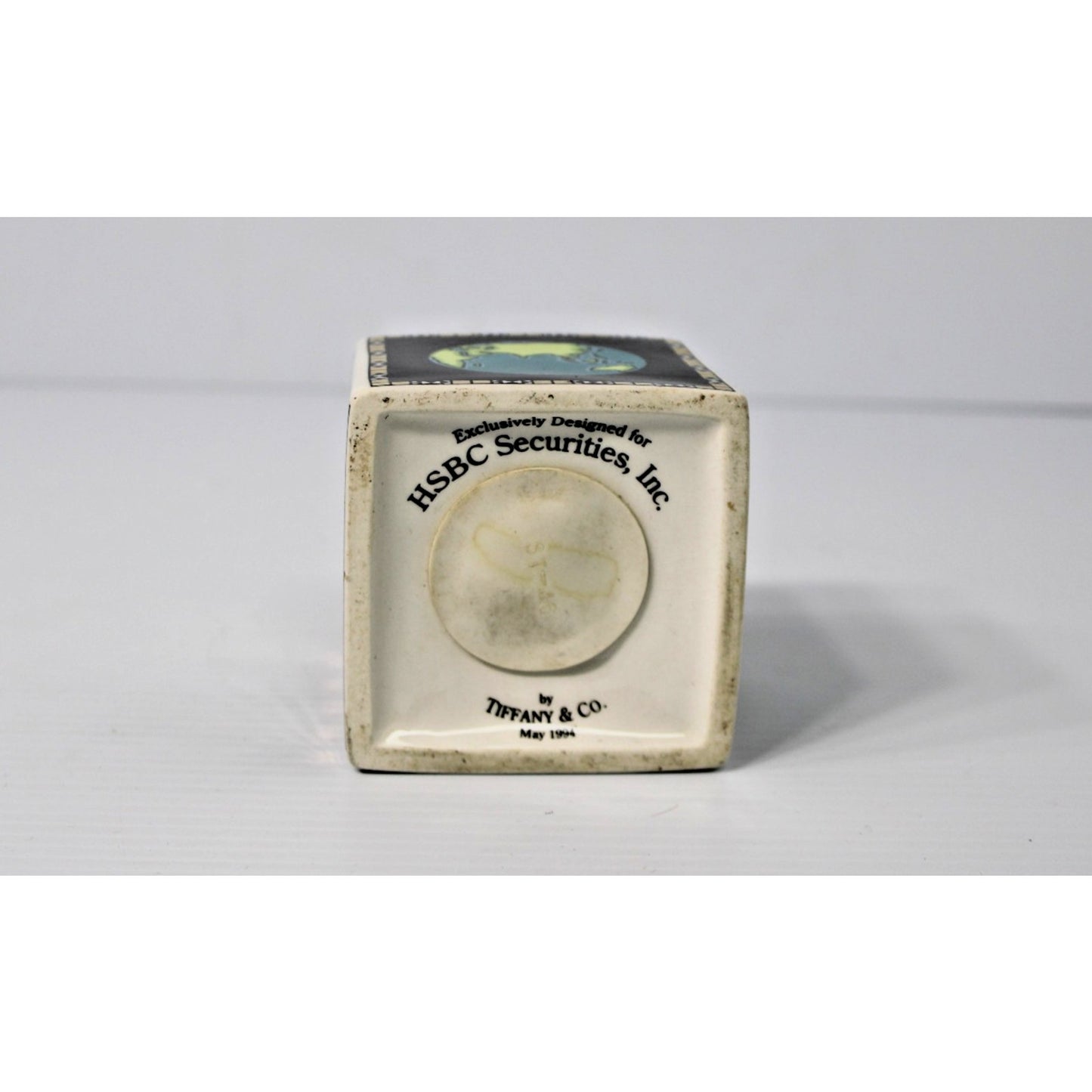 SUPER Rare Tiffany & Co. Porcelain Ceramic Bank, Globe Earth World Map HSBC 1994
