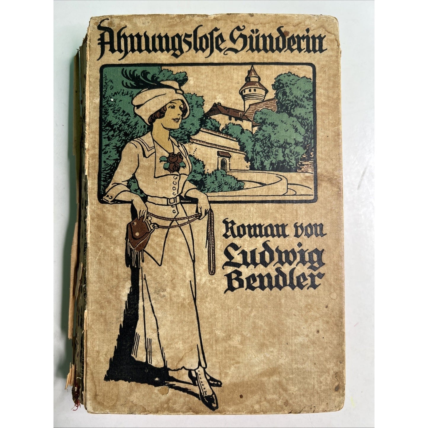 1913 German Novel Ahnungslofe Sunderin Unsuspecting Sinner by Ludwig Bendler