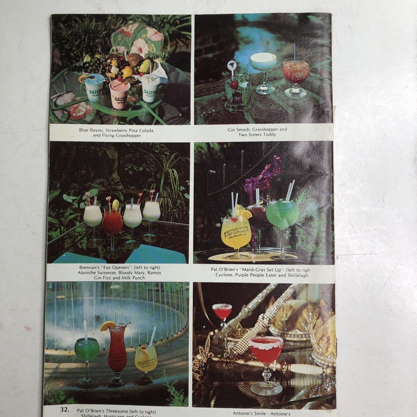 Vintage Famous Drinks of New Orleans Recipe Book Mixology Brennan Pat O’Brien