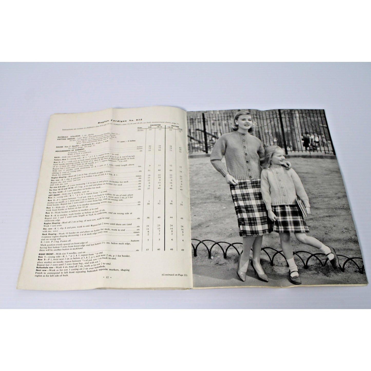 1959 Vintage Knitting: Vita-Spun Vol. 47, 31 pgs, 16 Sweater Cardigan Patterns