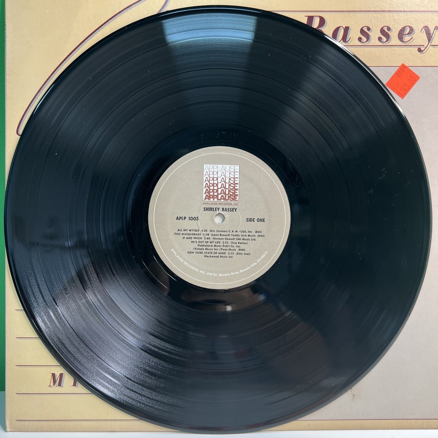SHIRLEY BASSEY "All By Myself" 1982 Vinyl LP Applause Records Album Soul Funk