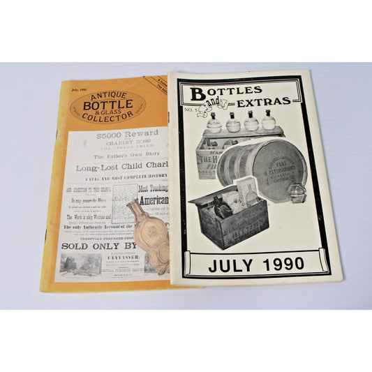 2 Antique Bottle Collecting Magazines Published in 1990s