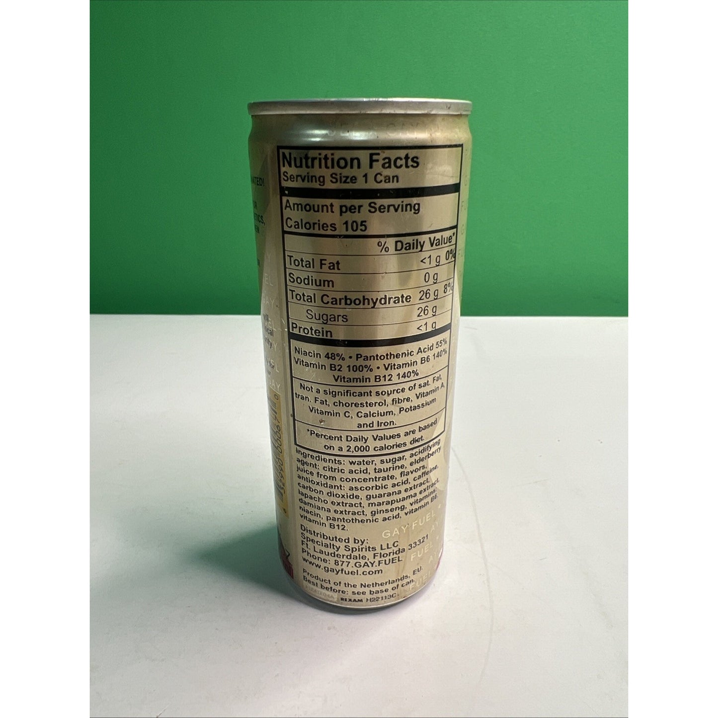 2004 Energy Drink Can Gay Fuel By Specialty Spirits 8.5 Oz Collectible