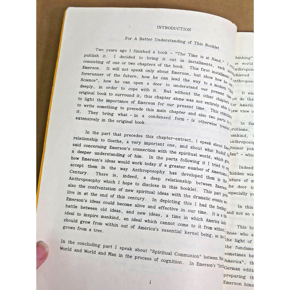 Ralph Waldo Emerson: Forerunner of the Future by Carl Stegmann (1981) RARE