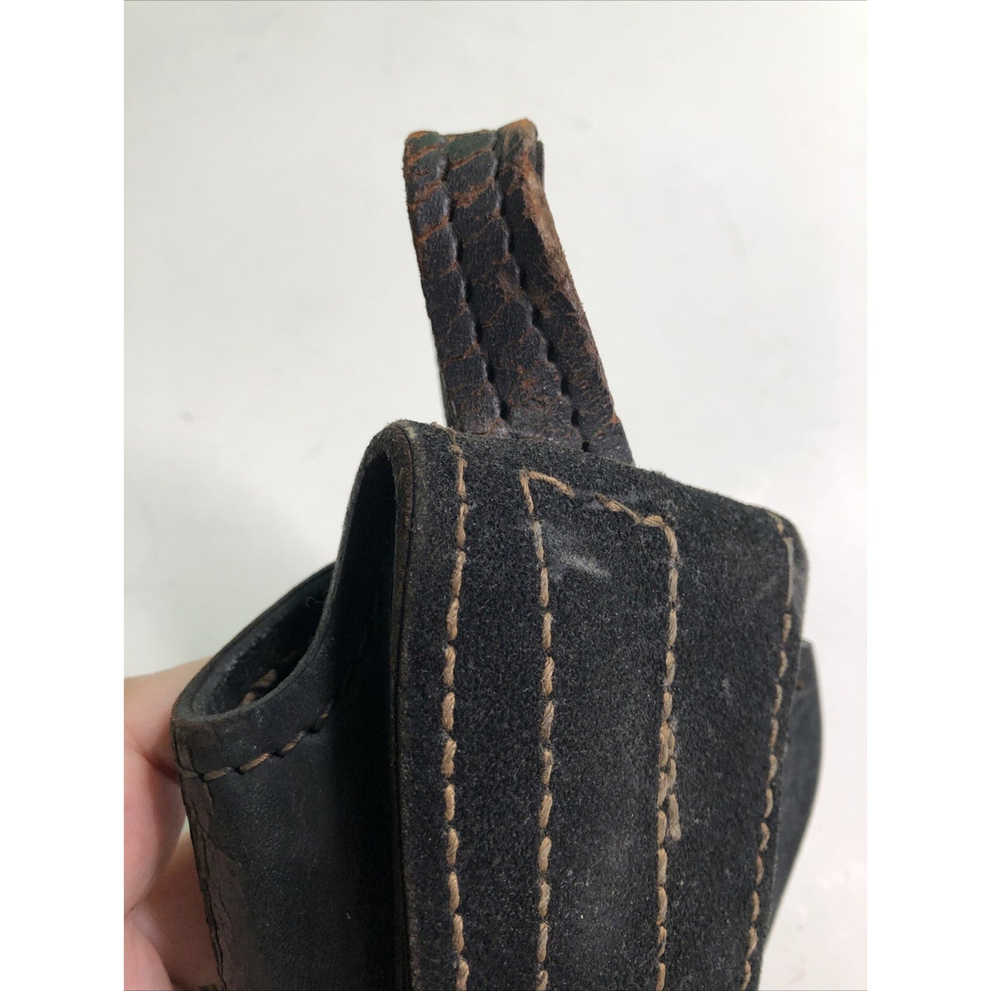 Vintage Bucheimer Black Leather Gun Holster B2604 Adjustable
