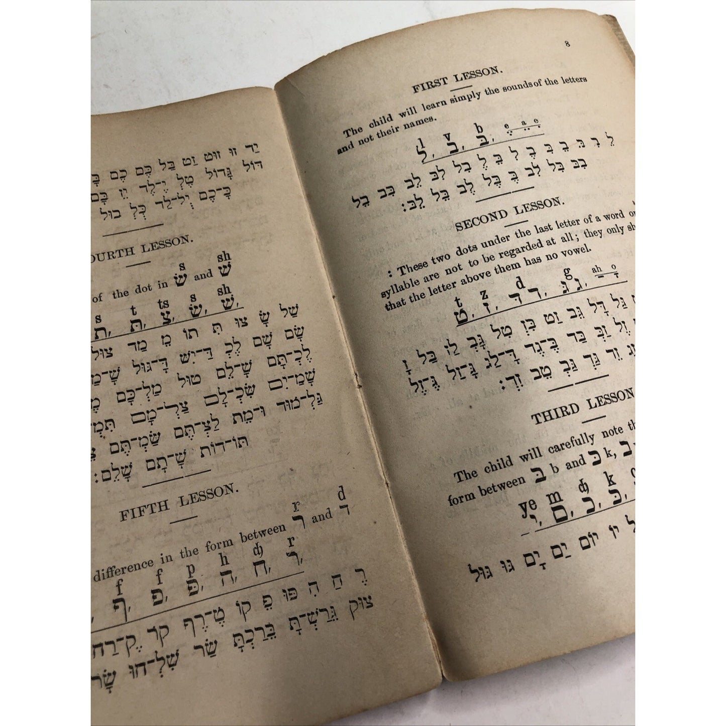 1868 American Hebrew Primer Revised Edition By L. Aufrecht Language Education