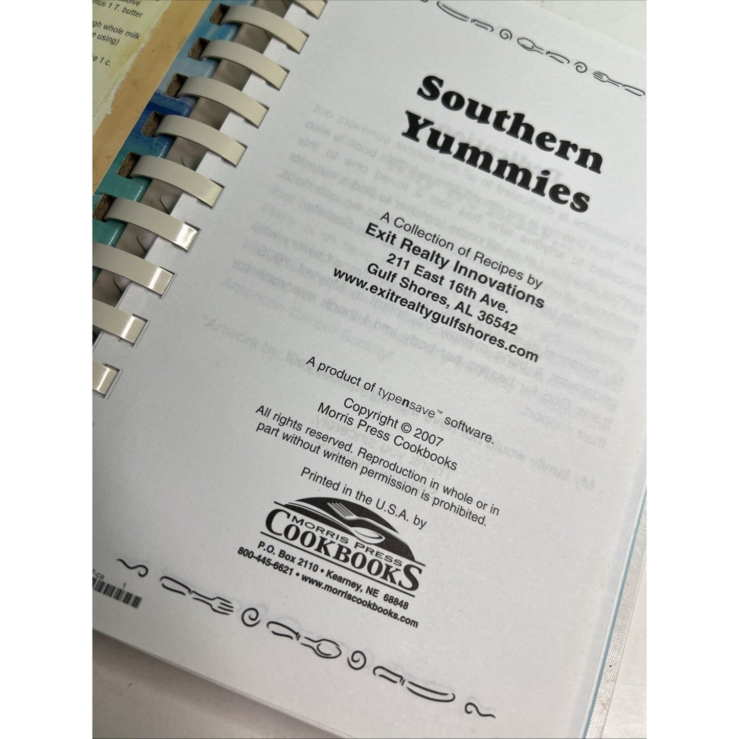 2007 Southern Yummies Cookbook Gulf Shores Alabama Exit Realty Recipes