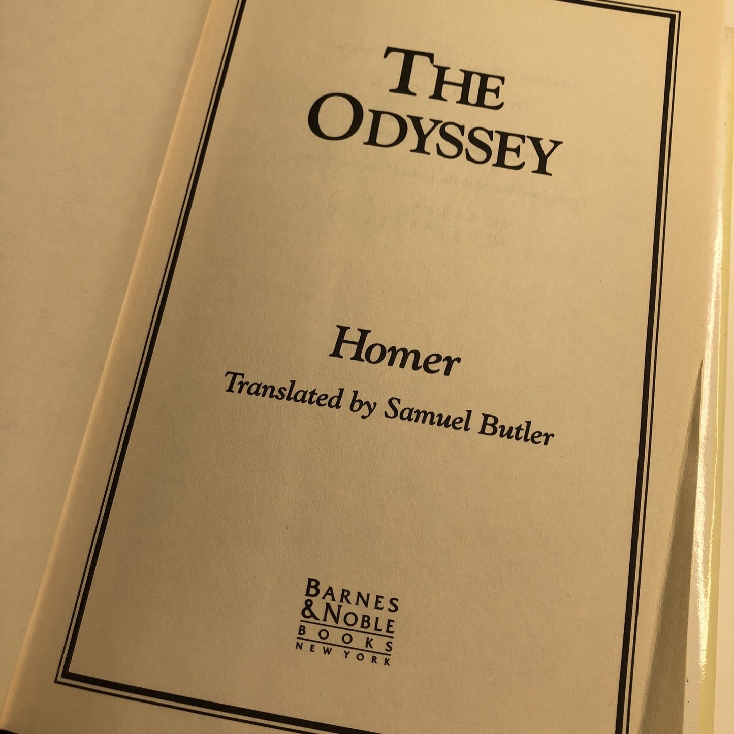 The Odyssey Homer Hardcover 1993 Barnes & Noble Exclusive Dust Jacket