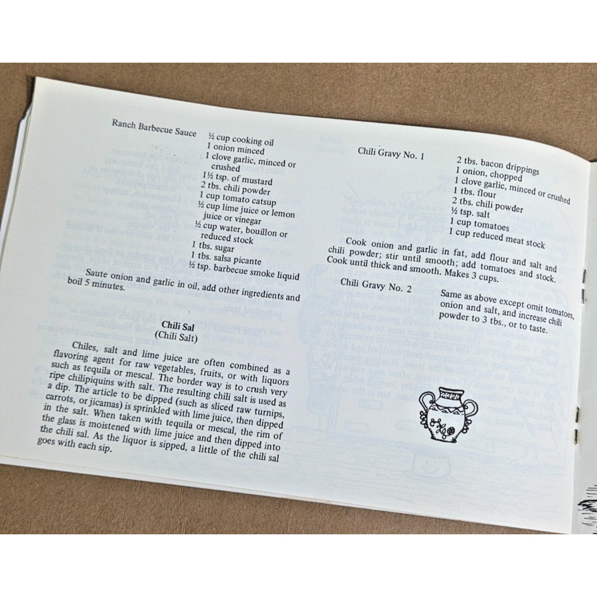 1969 Vintage Mexican Food Recipes & South Texas Chile Cookery Cookbook Pan Am