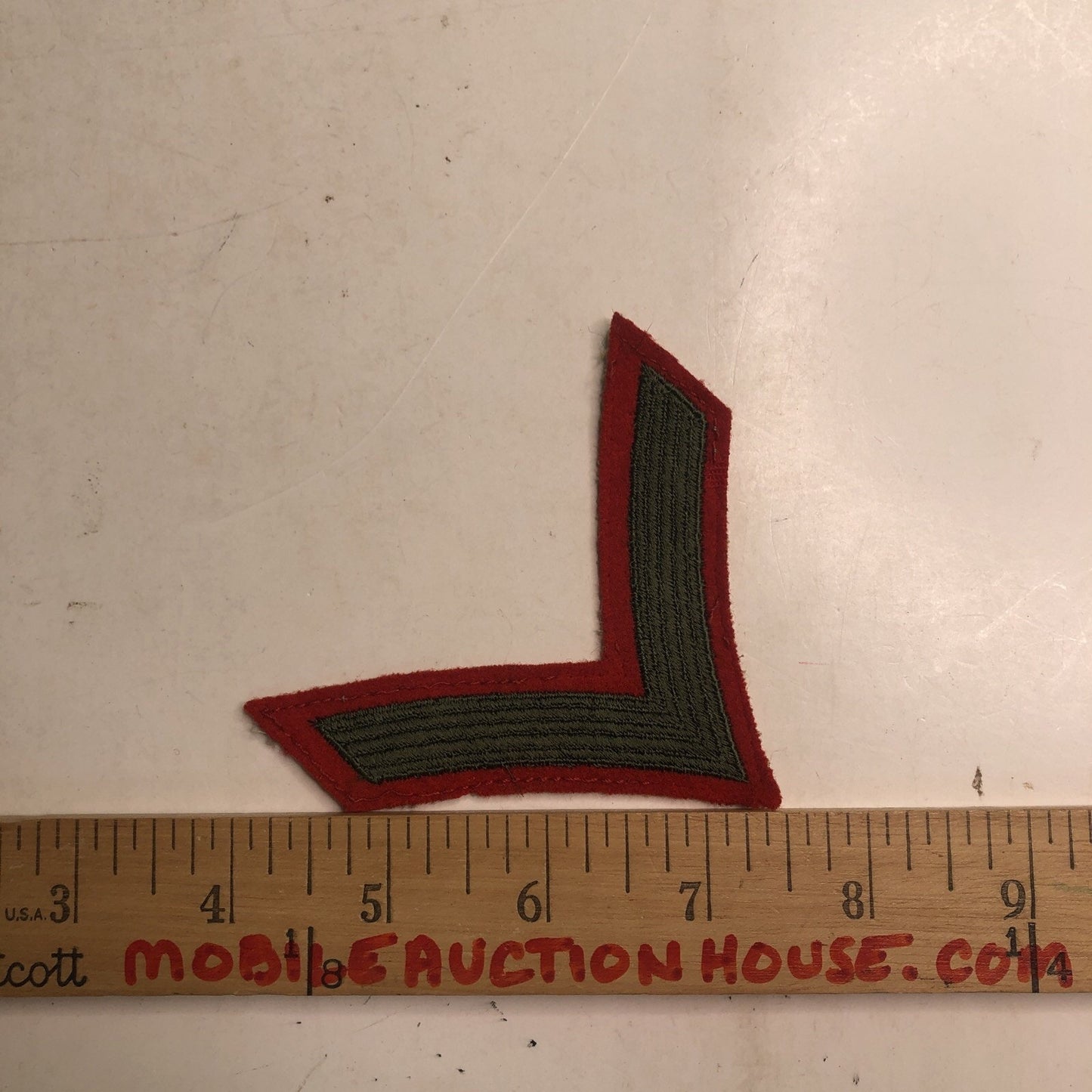 Vintage Marines Embroidered Patch USMC PRIVATE FIRST CLASS RANK STRIPE