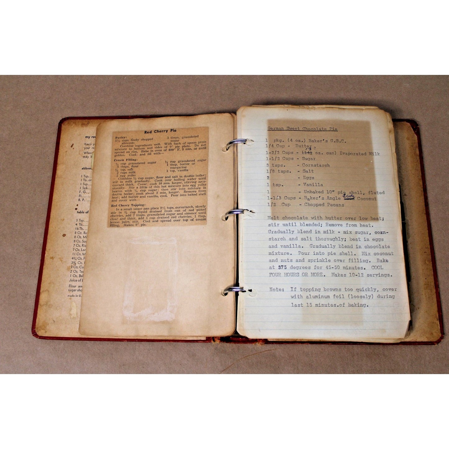 VTG 1950s-60s Recipes Cookbook, Typewritten Custom Home Cooking Collectible