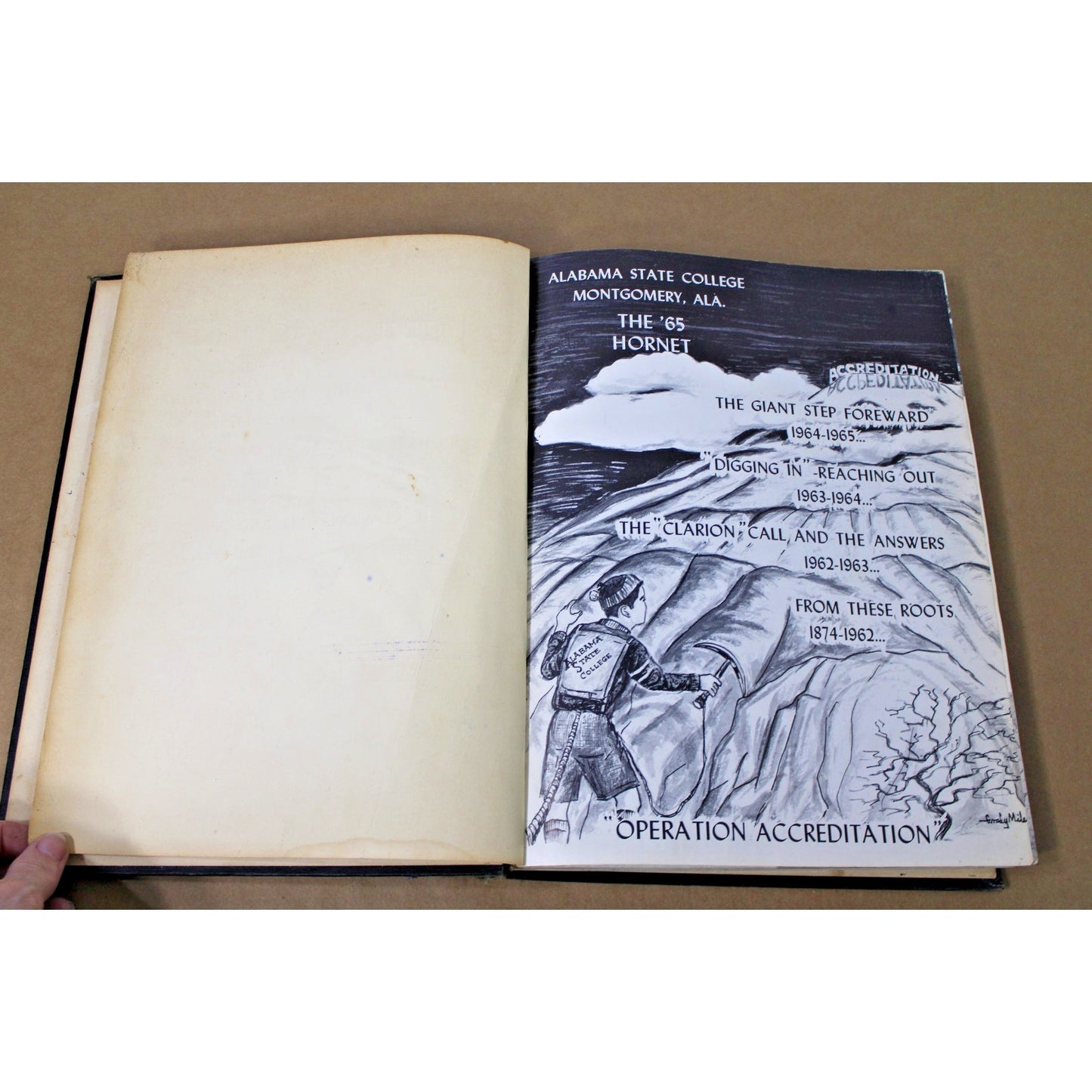 Vintage 1965 Alabama State University Yearbook The '65 Hornet HBCU Montgomery AL