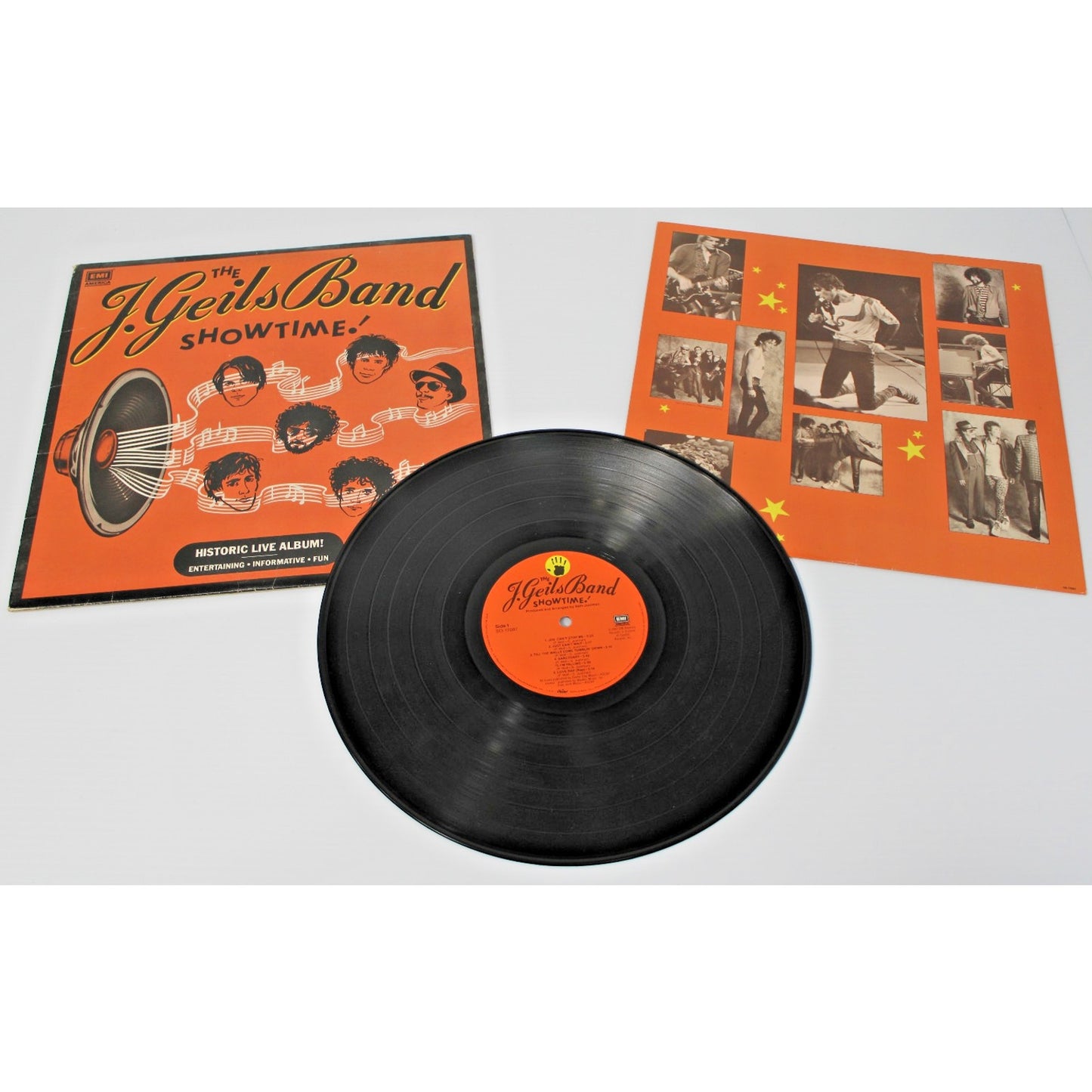 J.Geils Band- Showtime! Historic Live Album! 1982 EMI SO-17087 Classic LP VG+