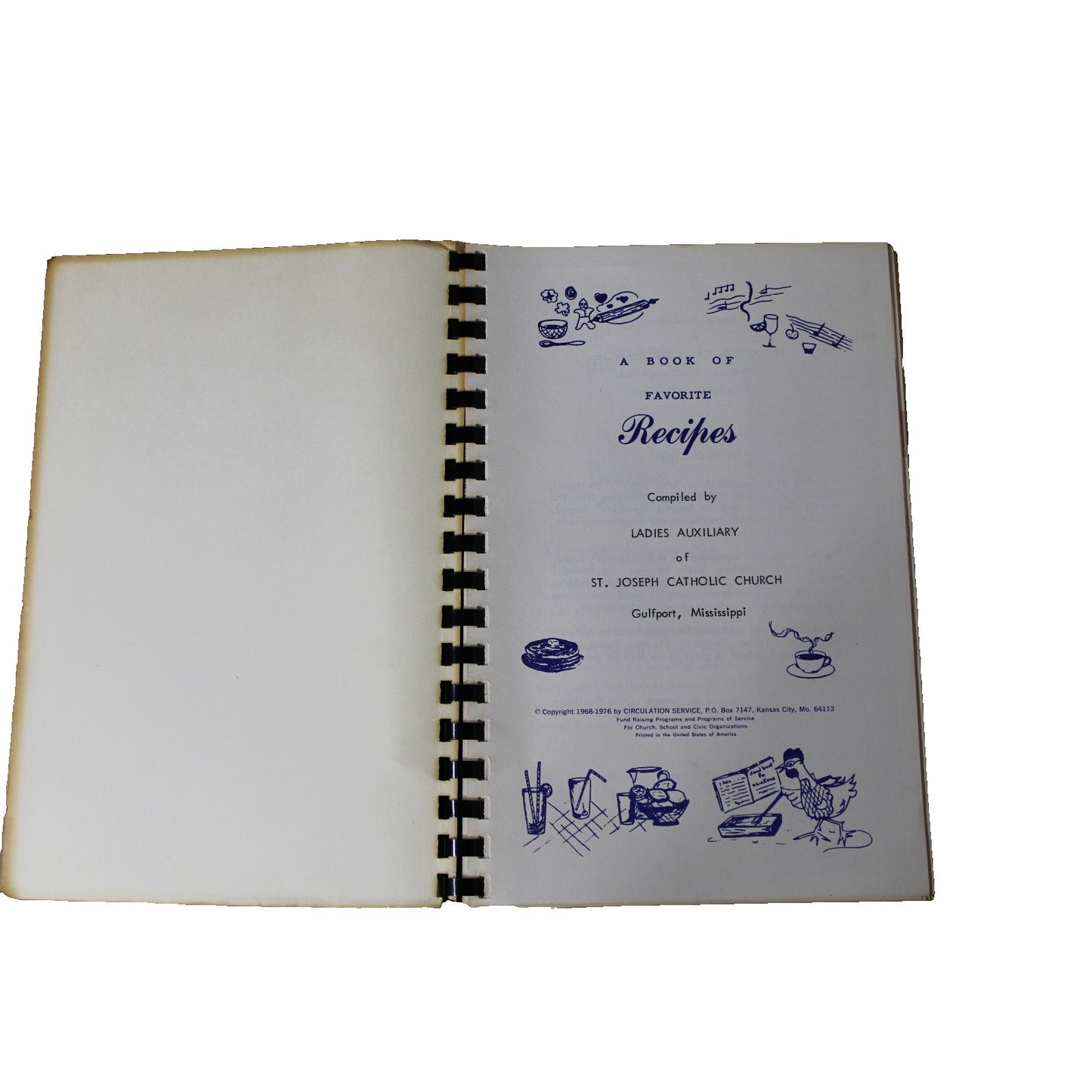 Lagniappe Favorite Recipes St. Joseph Ladies Auxiliary Gulfport Mississippi 1977