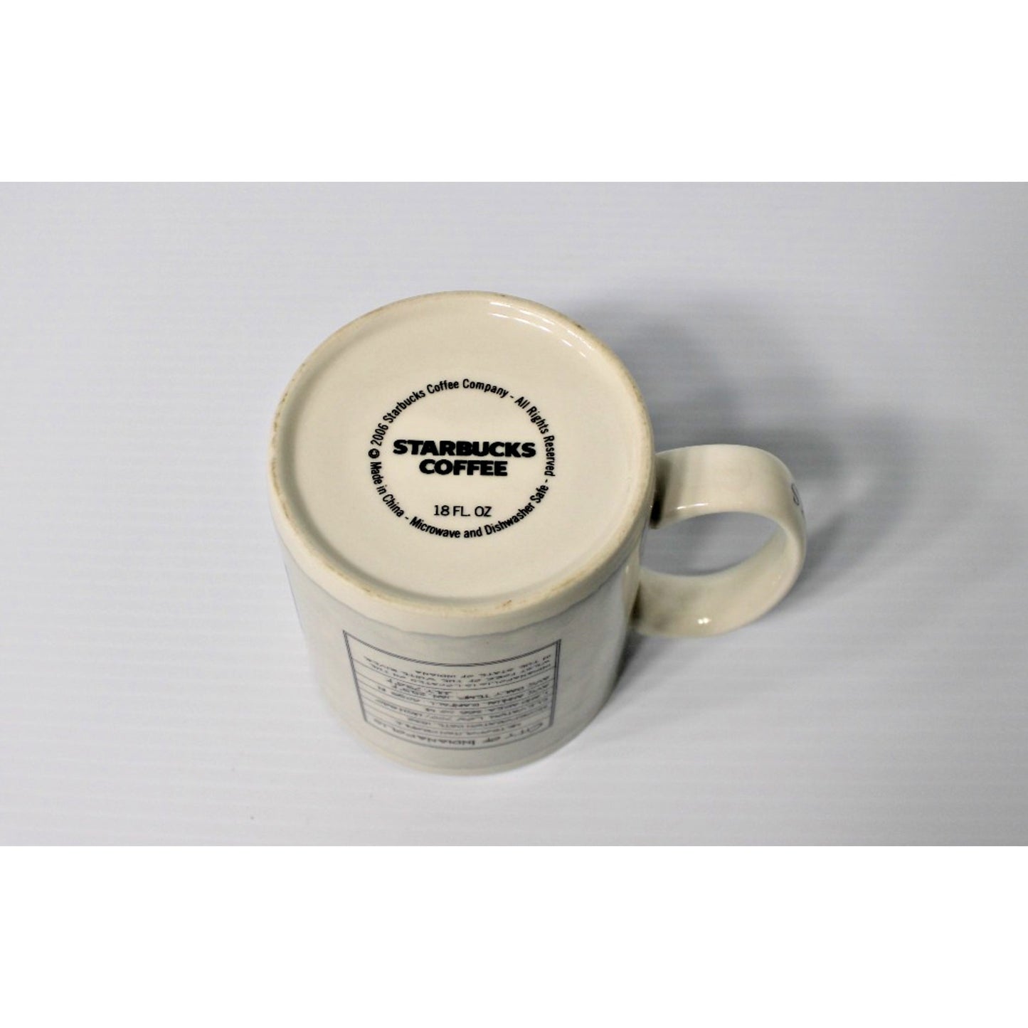 Starbucks Coffee Cup Architecture Series Mug 2006 Indianapolis Crossroads 18 oz
