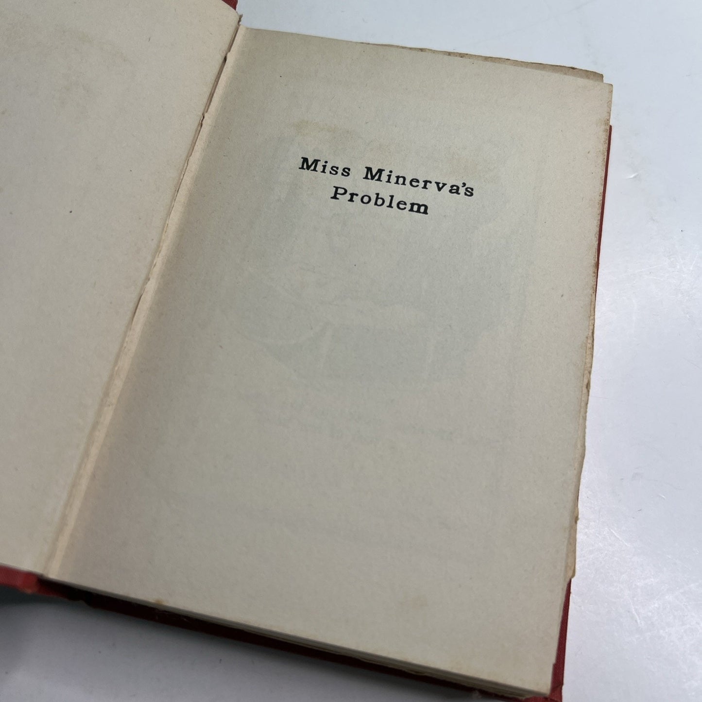 RARE 1936 1st Edition of Miss Minerva's Problem by Emma Speed Sampson HC Illus.
